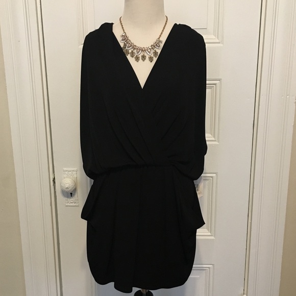 NWT Rachel Roy Little Black Dress w Dolman Sleeves - Picture 1 of 8